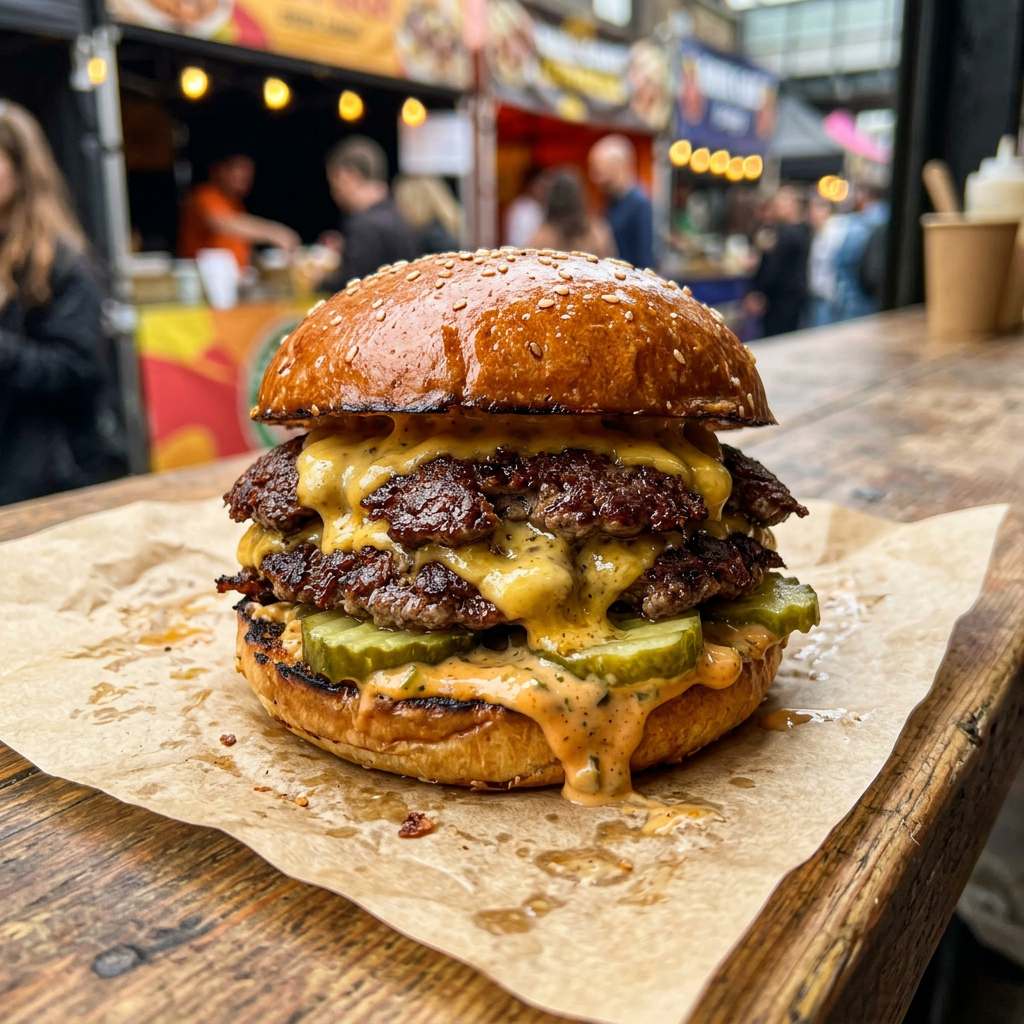 Signature Double Smash Burger